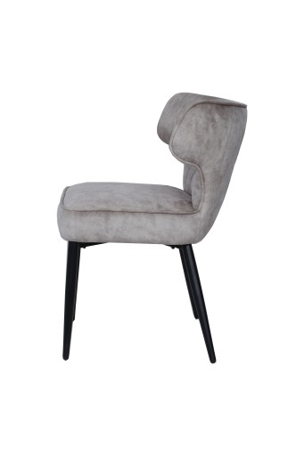 Zinno Cream Dining Chair | Luxe Eetkamerstoel met Stoffen Bekleding