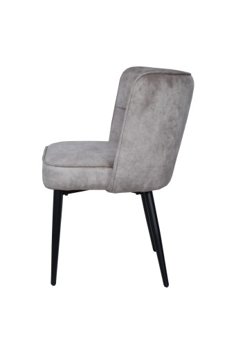 Marth Cream Dining Chair | Luxe Velvet Eetkamerstoel met Pocketvering