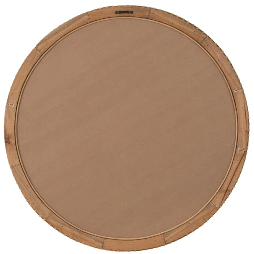 J-Line Spiegel Rond Naturel | Houten Wandspiegel Ø75 cm