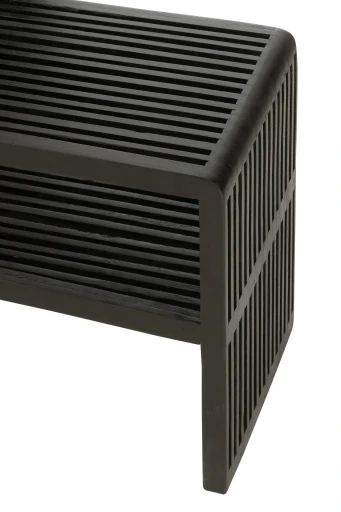 J-Line Console met Schap | Hout | Zwart | Set van 2 | 130×30×80 cm & 118×30×40 cm