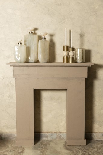 Aliza Pearl Glasfles Beeld Met Schelpkap M | Decoratieve Fles Voor Interieur