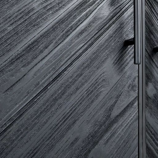 Rens Black Wooden Cabinet | Zwarte Houten Kast met Metalen Frame en 2 Deuren | 186 cm Hoog