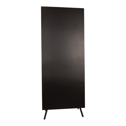 Caeleen Cabinet | Black & Gold | Wandkast met Geribbeld Glas – 70x181 cm