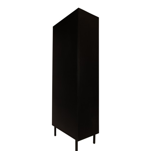 Sayan Cabinet | Zwart & Goud | 4 Planken | Chique Opbergruimte | 70x185x39 cm