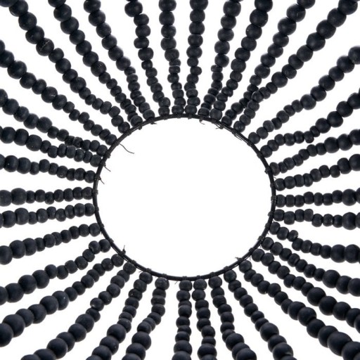 Teardrop Kroonluchter | Zwart | Handgemaakte Houten Hanglamp 40x75 cm