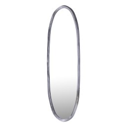 Limera Nickel Alu Oval Mirror Irregular Border L