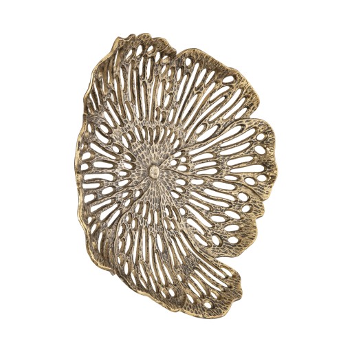 Ryhann Brass Casted Alu Flower Wall Deco Bowl L