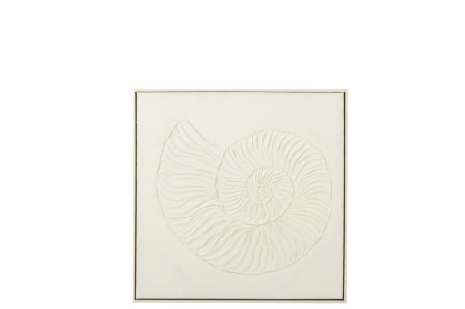 J-Line Painting Shell Acrylic Paint/Canvas White