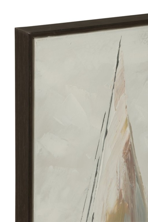 J-Line Set of Three Paintings Hog Acrylic Paint/Canvas Mix