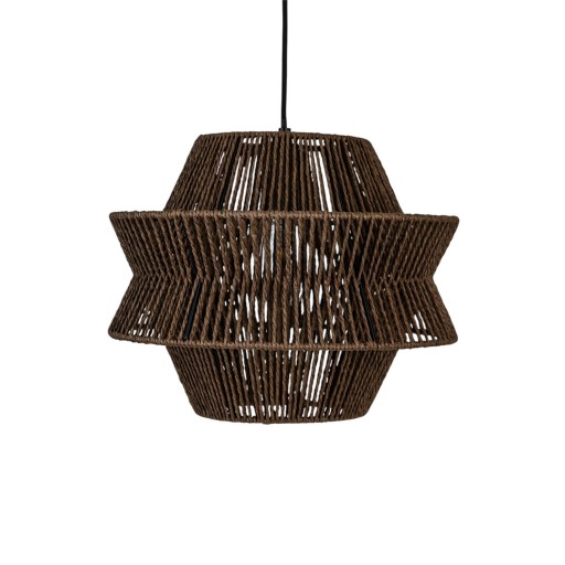 Hanglamp ENRICO walnoot bruin Ø35x28cm