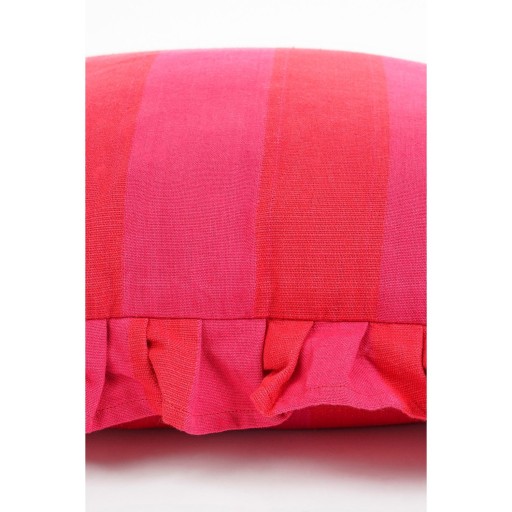 Sierkussen - L45 x B45 x H10 cm - Katoen - Roze, Rood
