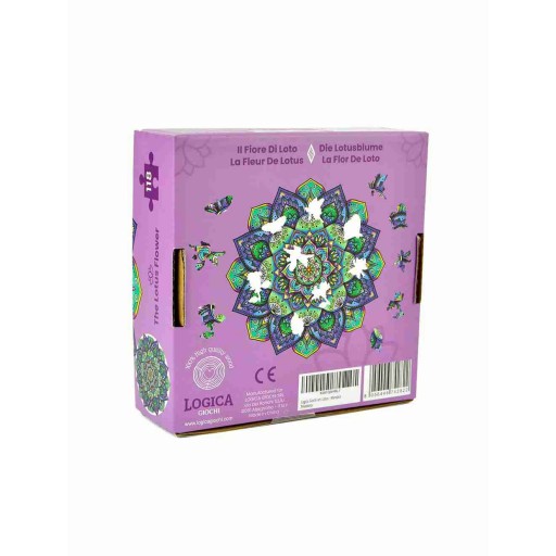 Logica Giochi Mandala Houten Legpuzzel Lotusbloem/Flower of Life, LG822, 27x27cm