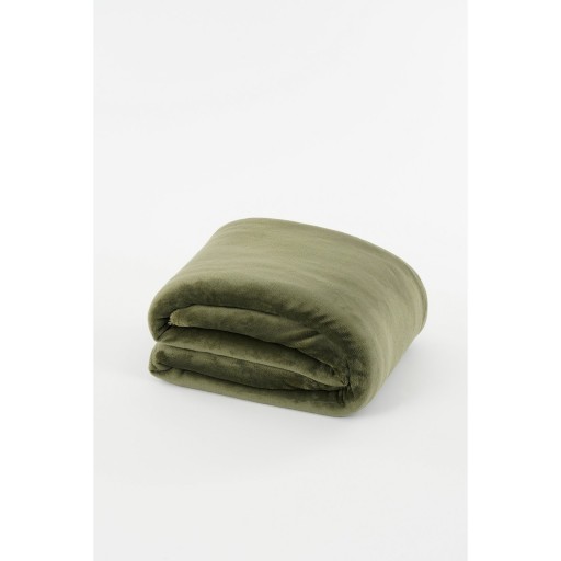 Mardy Fleece Plaid - L200 x B150 cm - Donkergroen