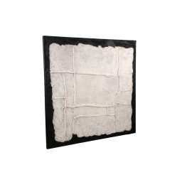Suyen White Canvas Wall Panel Abstract Lines