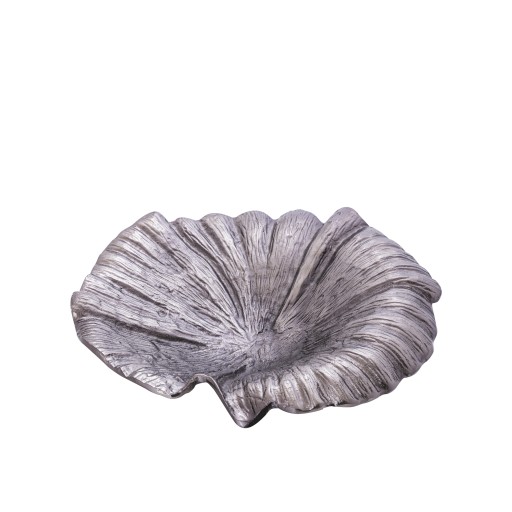 Losh GunMetal Alu Wavy Leaf Bowl Oval