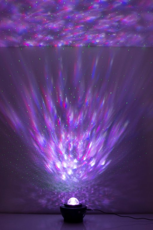 Atmospheric Galaxy LED projector, decorative lighting made of plastic, colorful, integrated LED, for inside