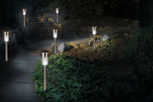 LED-Solar-Erdspieß "EDDA" 8er Set