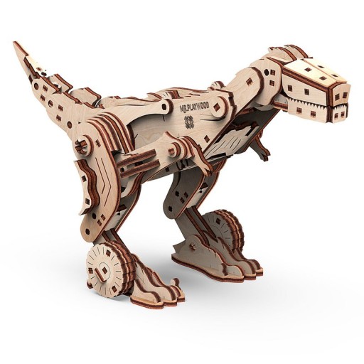 Mr Playwood 3D Wooden Puzzle, Transformer Dinocar, 10105, 14.5(29)x11.5(11.5)x8.5(16.5)cm