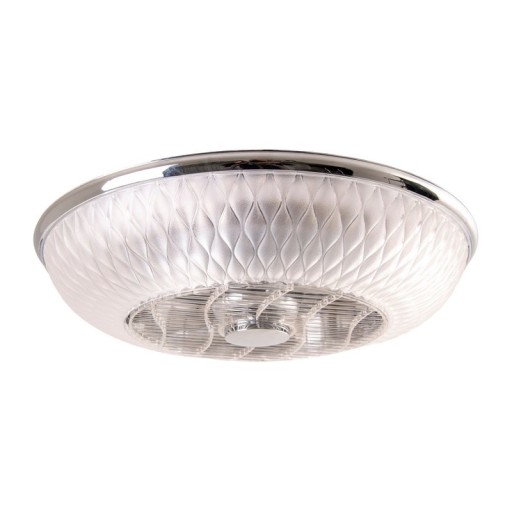 LED ceiling light "Viento" with fan, made of metal and plastic, with integrated LEDs, lighting for living rooms or office