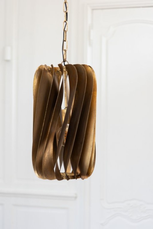 J-Line Hanging Lamp Tina Iron Black Gold