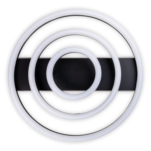 LED CCT ceiling light "Circulo" made of black metal and sand-colored plastic Ø 60 cm