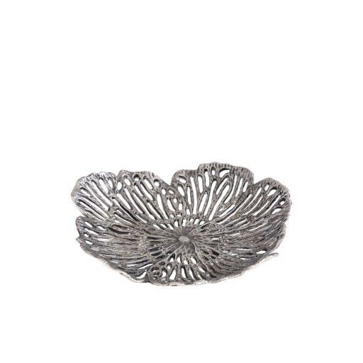 Ryhann Nickel Casted Alu Flower Wall Deco Bowl M