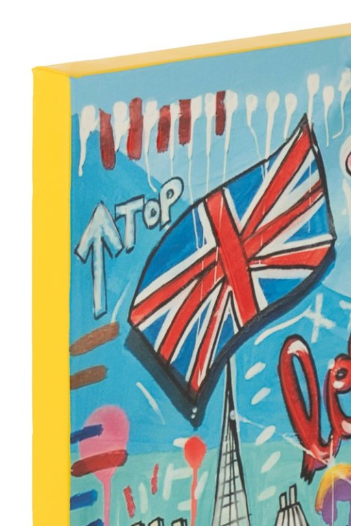 J-Line Wall Decoration London Pop Art Canvas Mix