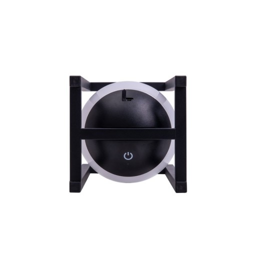 LED Dekoleuchte KALI für Balkon und Terrasse, Deko Tischlampe aus Metall und Kunststoff in Schwarz,, fest verbaute LEDs, 30 x 16 x16 cm