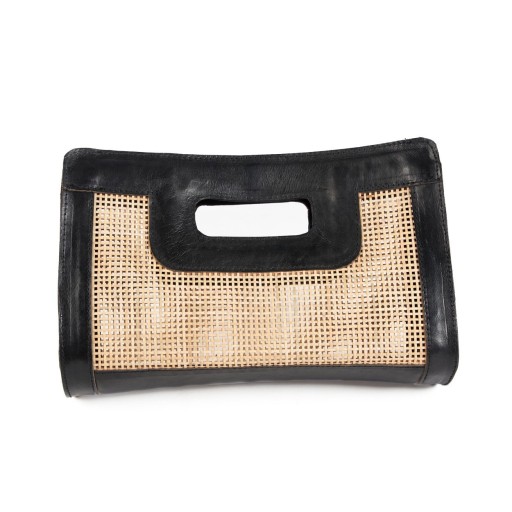 De Riviera Noir-clutch - natuurlijk zwart