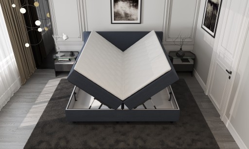 Mörgenn Opberg Boxspring Donkerblauw 160x210