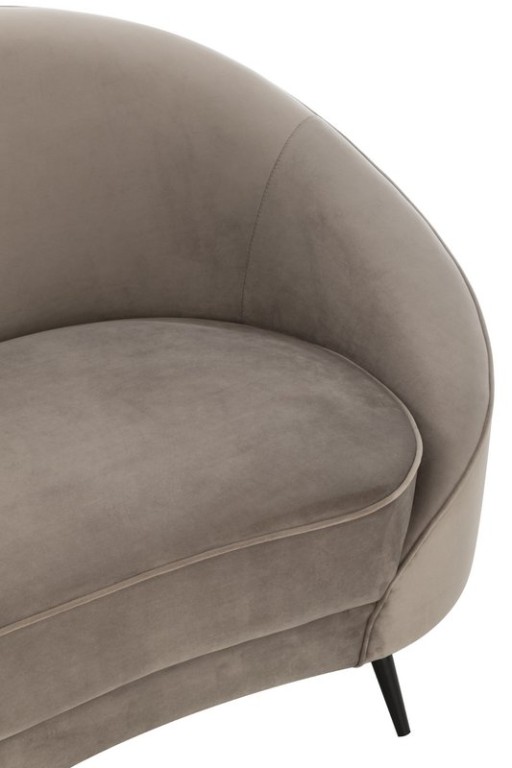 J-Line Sofa Elisabeth Textil Silver