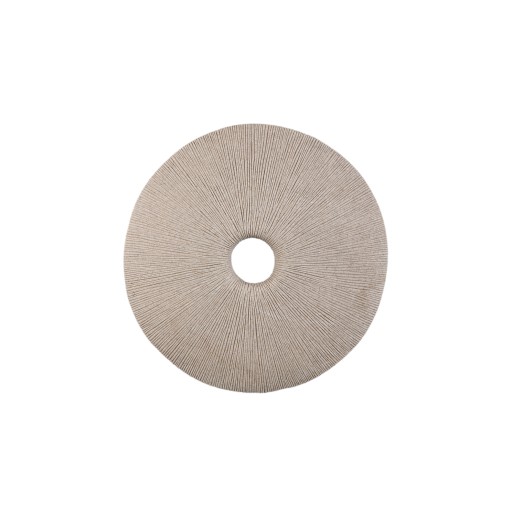 Kathelle Cream Poly Round Wandpaneel | Koraalreliëf Sandstone Look 49x49 cm