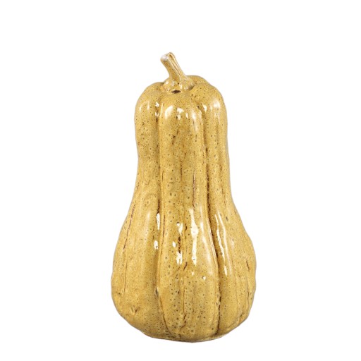 Julija Yellow Ceramic Pumpkin Shaped Statue High