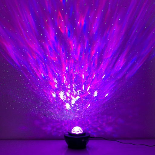 Atmospheric Galaxy LED projector, decorative lighting made of plastic, colorful, integrated LED, for inside