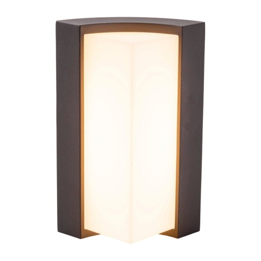 LED on the outside wall lamp "Rico" 14.8 cm high, made of metal and plastic in anthracite, with integrated LED