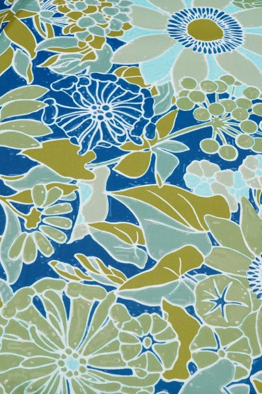 Flower Parasol - H238 x Ø220 cm - Blue