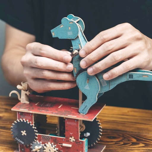 Ilo Build 3D Mechanische Houten Modelbouw Rise Of The Mammals, 0227, 11x19x26cm