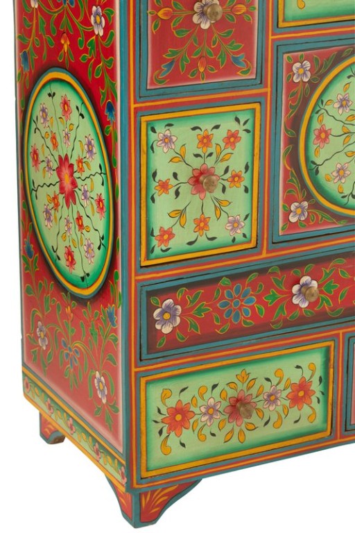 J-Line Cabinet 7 drawers Mumbai Mango Wood Mix