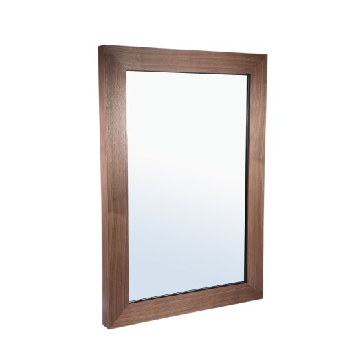 Tiess Natural Wooden Veneer Mirror Straight Frame