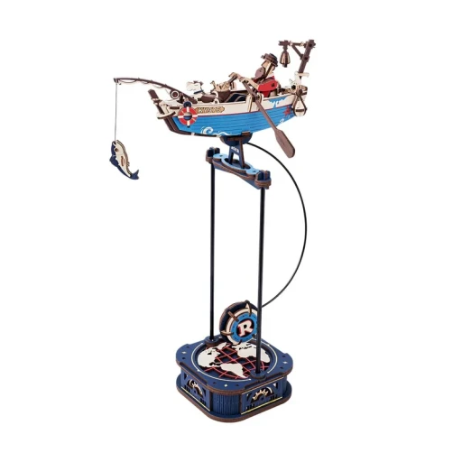 Robotime, 3D Houten Puzzel, Fisher DIY Pendulum, MCD02,18,5x17,5x33,5cm
