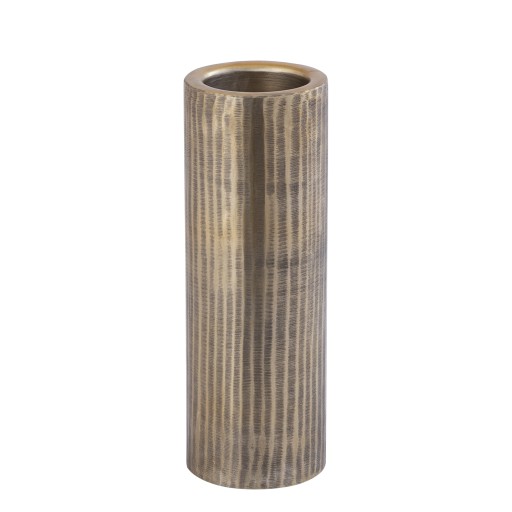 Jowad Antique Gold Alu Sheet Candle Holder Rib L