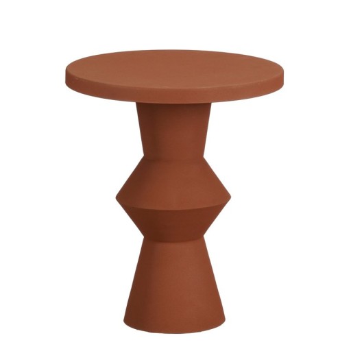 Estate side table - H41 x Ø34 cm - Metal - Terra
