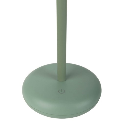 Cordless tablet light "Pasi" for outside and inside, made of metal and plastic in MINT, dimmable, with touch and memory function, approx. 26 cm high