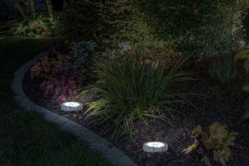 4 Set LED solar-floor-so-spit "Kian", for outside, plastic floor lamp in gray, with integrated LED