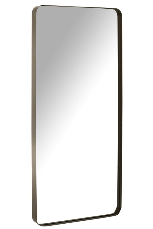 J -Line Spiegel Markus - Metal/Glass - Black - Large - 180 x 80 cm