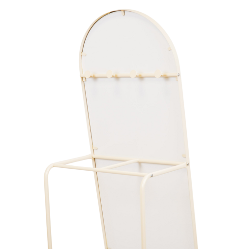 Mirror - Pass Mirror+Clothrack - Metal - Sand - 45x43x150cm