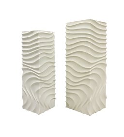 Isaiah White Mdf Pedestal Wavy Design SV2