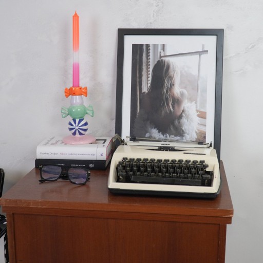 Kandelaar-Stapled Toffee Candy-Multi Colour-11x11x18cm