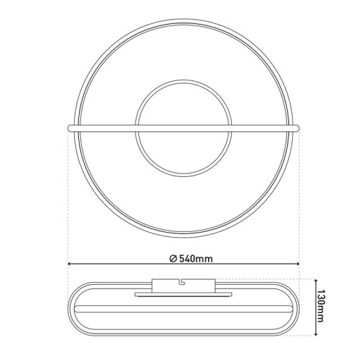 LED ceiling light D: 54cm "Brendan"