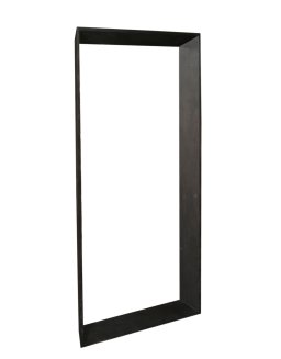 Kyro Black Acacia Wood Rectangle Mirror Large